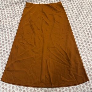 JCrew Gwyneth Slup Skirt in Toasted Terracotta